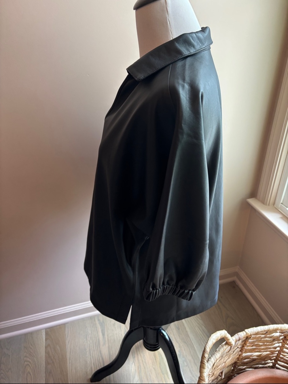 EMILY MCCARTHY POPPY TOP Black Size Small MSRP $198 - Picture 5 of 9